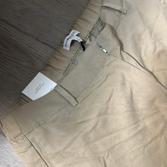 NWT! Banana Republic Workwear Khaki Beige The Everyday Wide Leg Pant-Tall Sizes🔹 - Picture 7 of 9